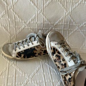 SUPERSTAR LEOPARD CALF HAIR SNEAKERS SIZE 35/5